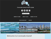 Tablet Screenshot of coronadoislandvisitorguide.com